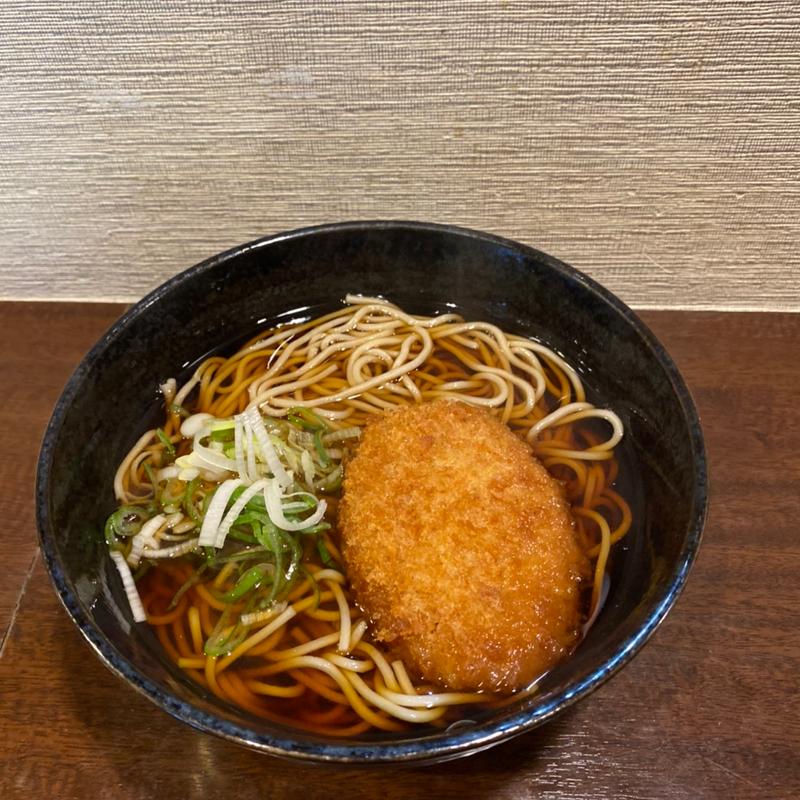 コロッケそば(そば滝)