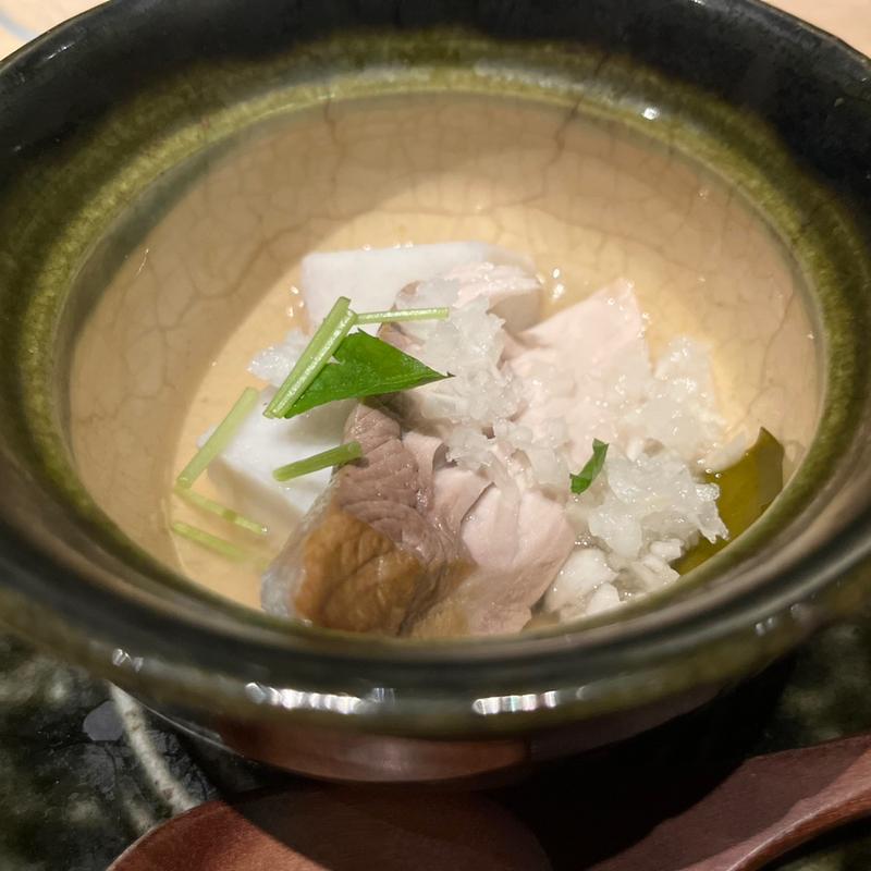 函ぶりと里芋の吟醸蒸し　鬼おろし餡かけ (燦 大阪店 （サン）)