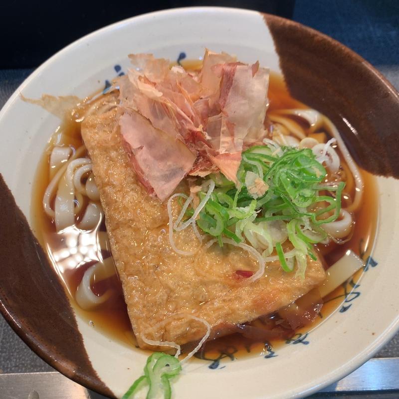 きつねきしめん(住よし JR名古屋駅 新幹線上り)