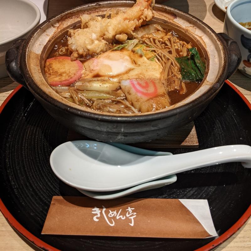 味噌煮込みきしめん(きしめん亭 エスカ店)