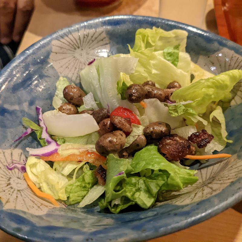 鮪の油とむかごのサラダ(鮨 波づき)