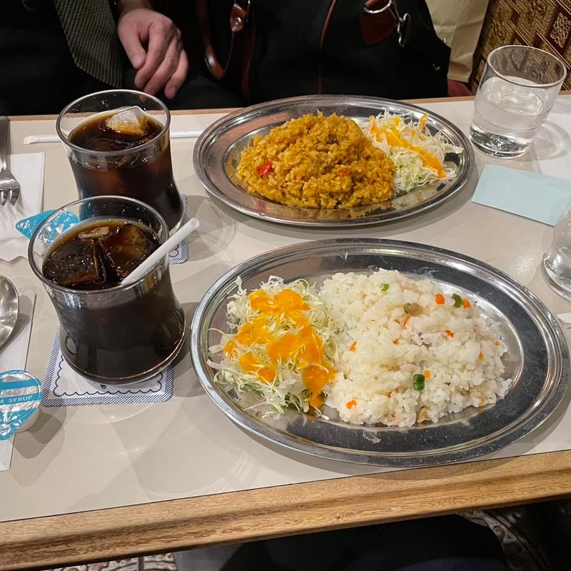 エビピラフセット(名曲・珈琲 らんぶる 新宿店)