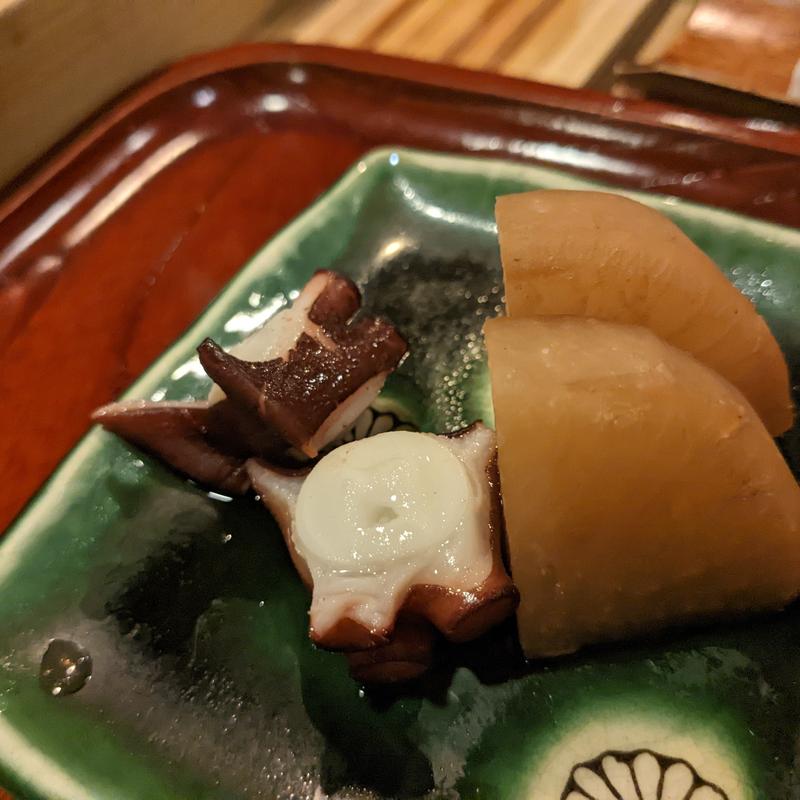 真蛸のやわらか煮(鮨 波づき)