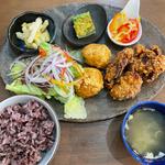 三種竜田揚げランチ