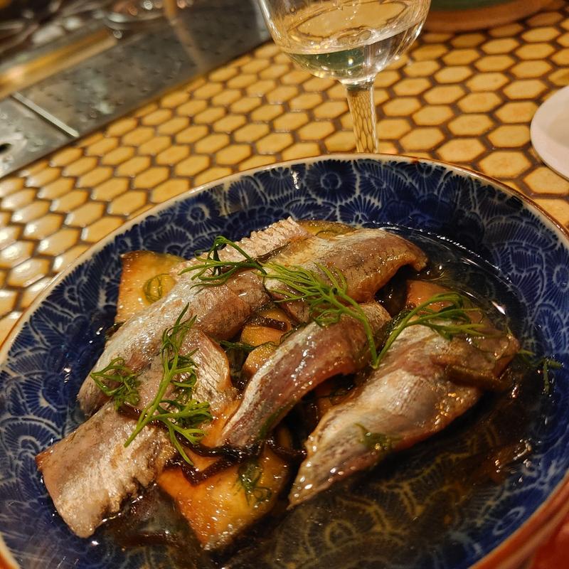 鰯と無花果の塩昆布和え(青二才 中野店)