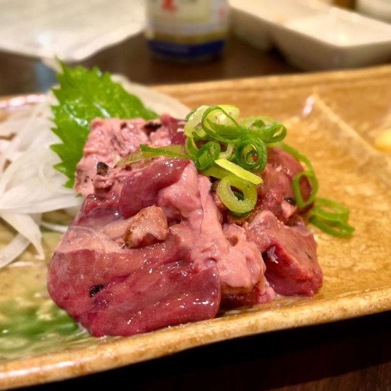 宮崎地鶏の白レバーたたき(まるのみ )