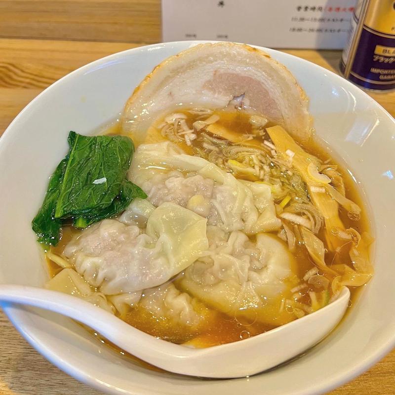 ワンタン麺(中華そば 獅子亭)