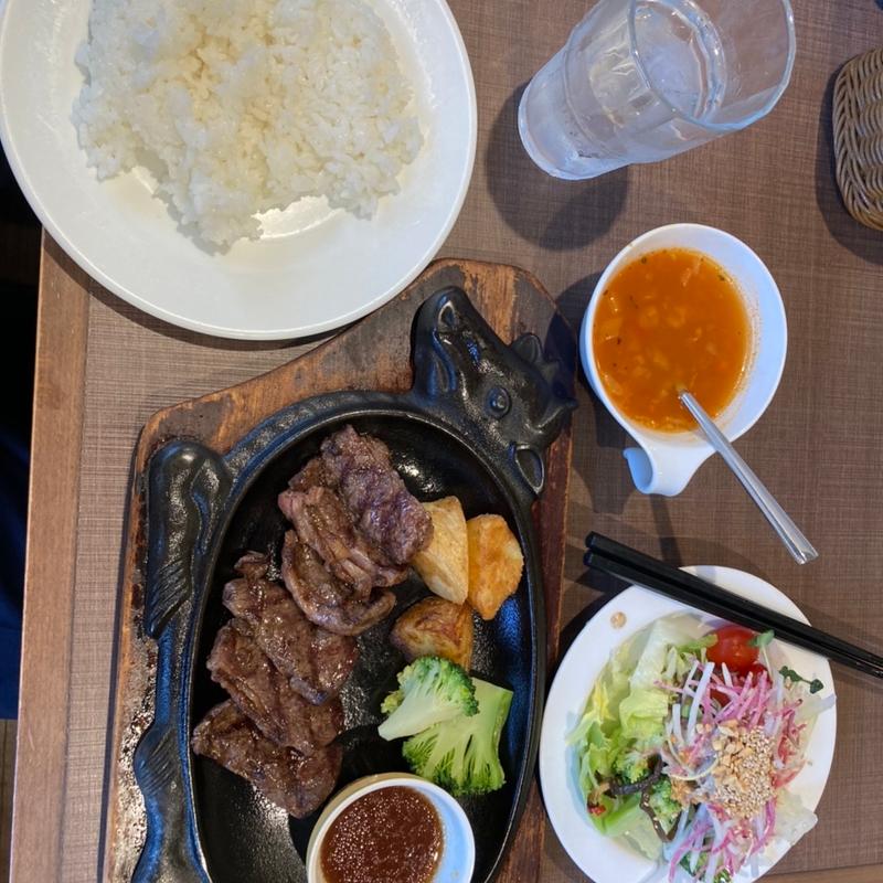 ハラミスライスステーキランチ(フォルクス 新橋店)