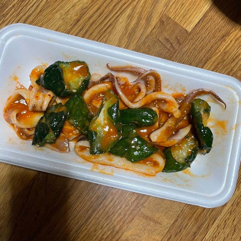 ゲソときゅうりのキムチ(生鮮の杜カラオ)