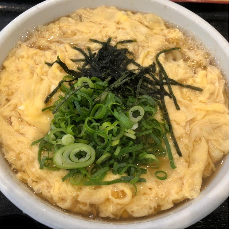 卵とじうどん(うどん楽洛)