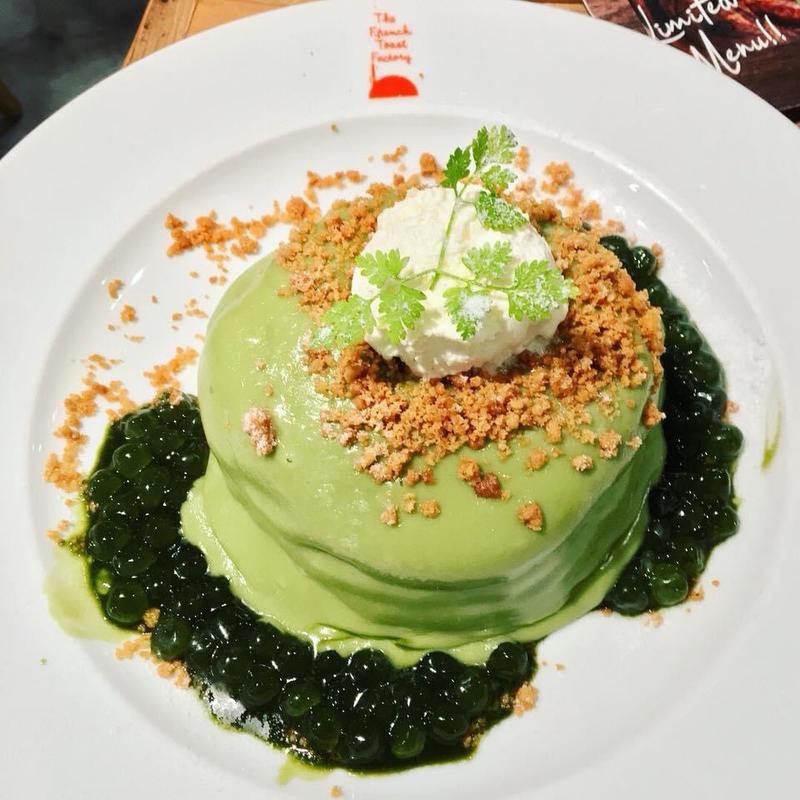 抹茶タピオカミルクパンケーキ(The French Toast Factory ヨドバシAkiba店)