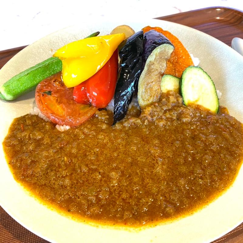 グリルな野菜で隠れたNAGAI CURRY (YANMAR MARCHÉ NAGAI ヤンマーマルシェ長居)