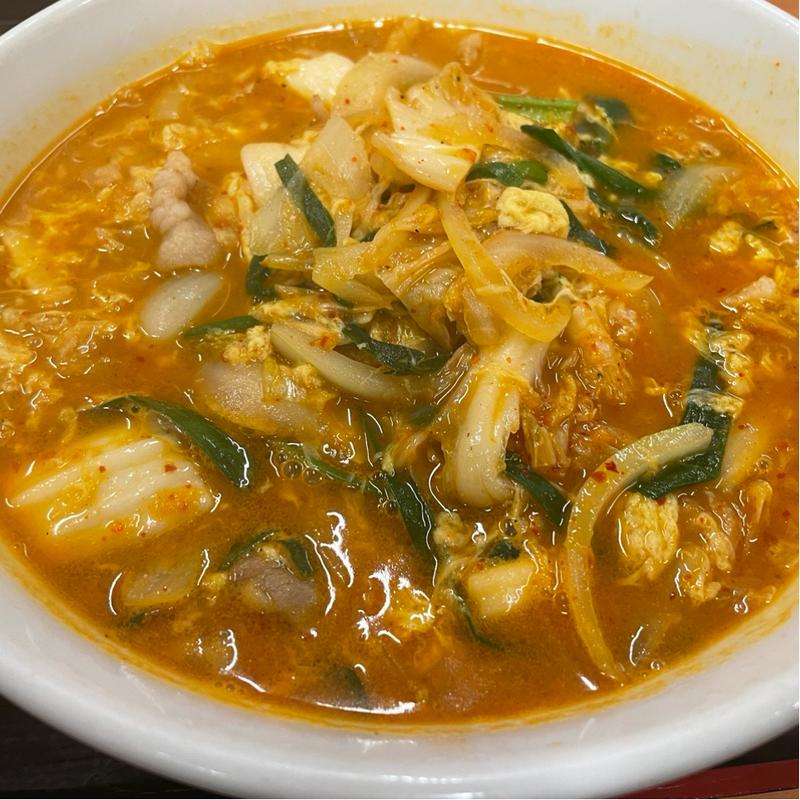 チゲ味噌ラーメン(日高屋 川越西口店)