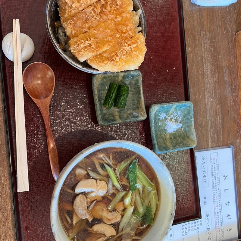 かしわ蕎麦　かつ丼(そば香 ろあん)