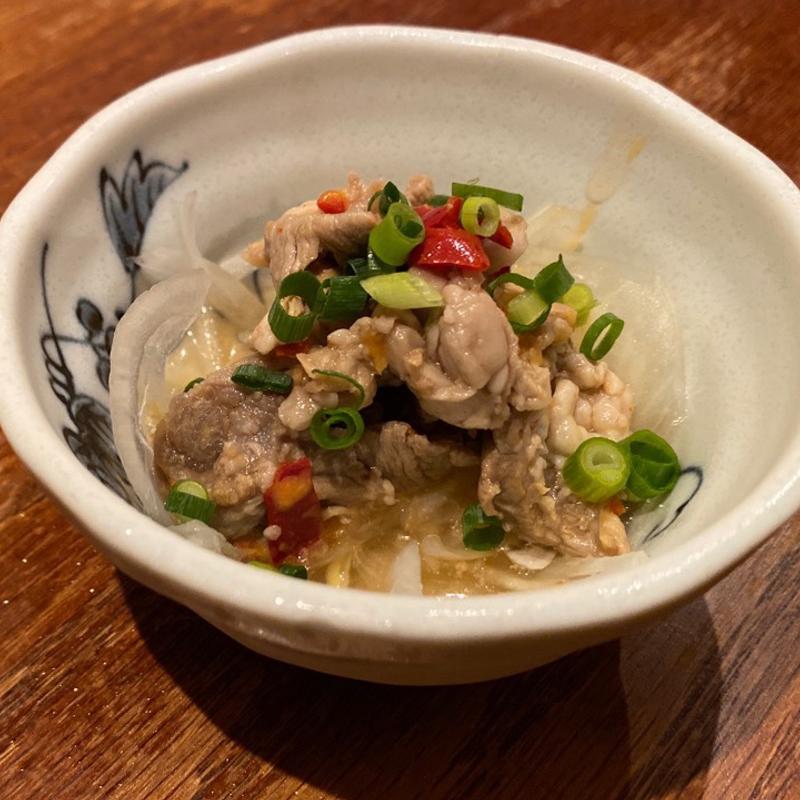 お通し(もつ鍋一慶 八丁堀店)