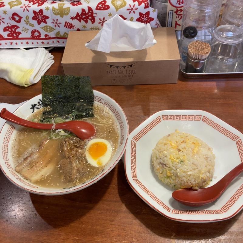 特製ラーメン+半チャーハンセット(おめでたい)