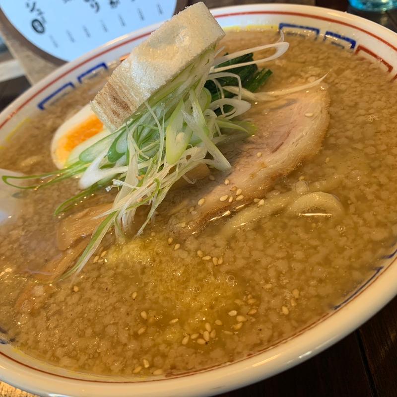 太麺背脂ラーメン　大盛　おろししょうが(いせのじょう 栗沢店)