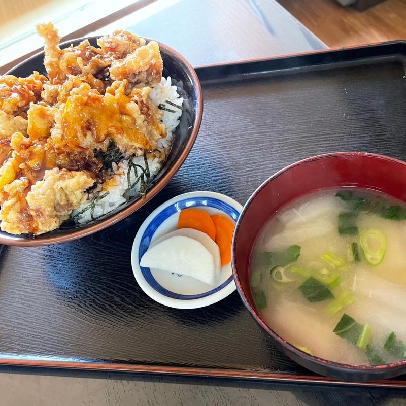唐揚げ甘辛丼(御食事処みや川)