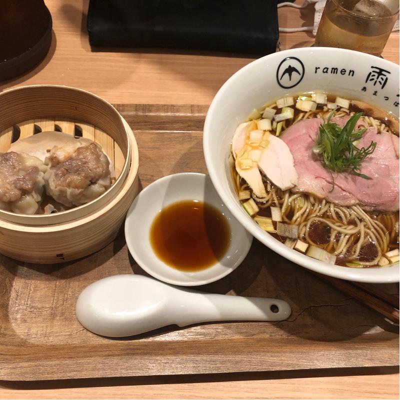 醤油ラーメン　点心セット(ramen 雨燕)