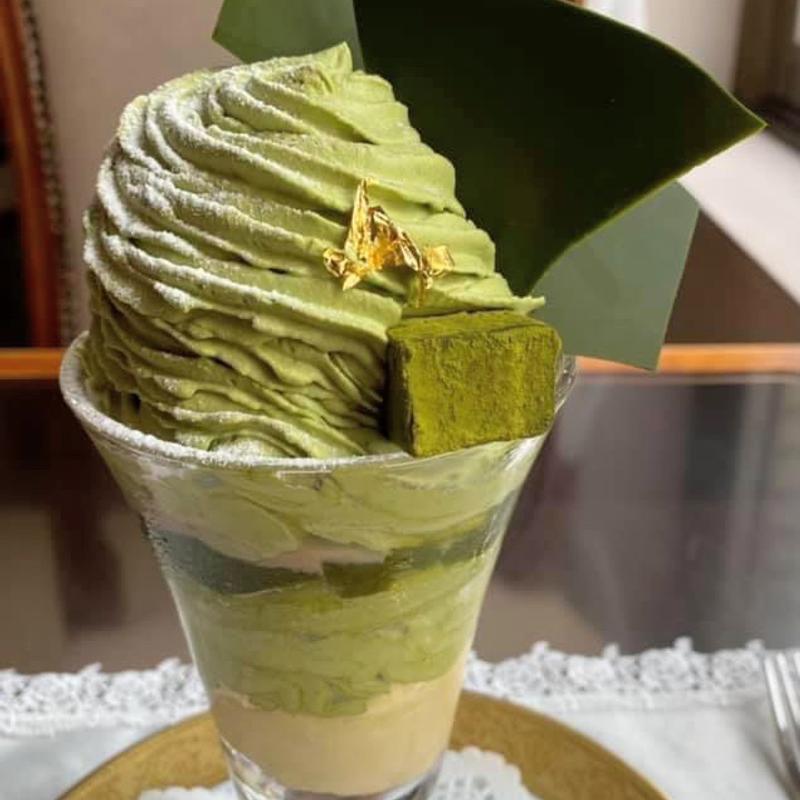 抹茶パフェ(山の上ホテル コーヒーパーラー ヒルトップ)