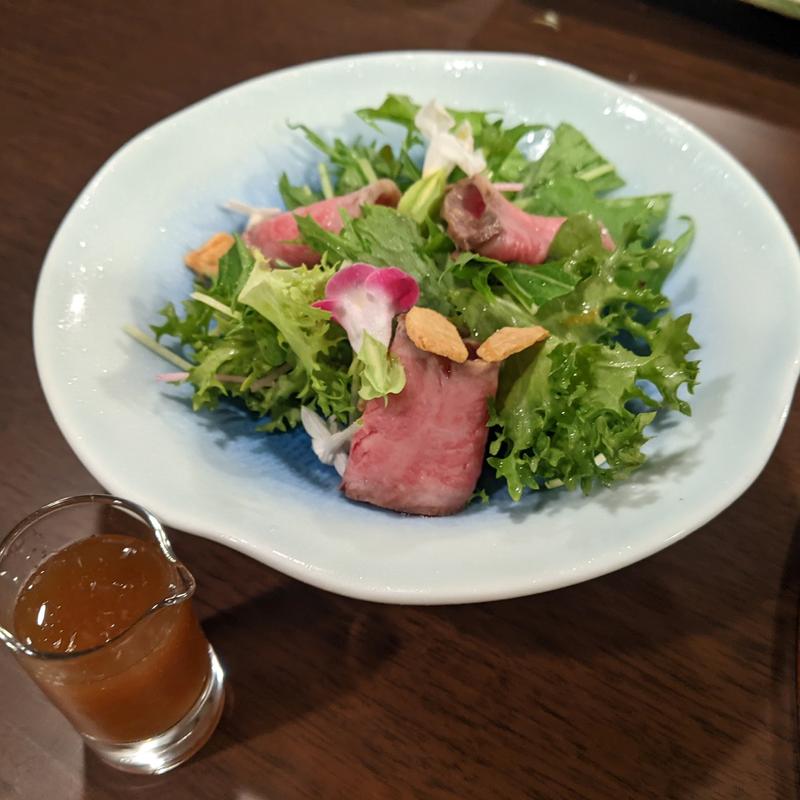 能登牛ローストビーフサラダ(ランプの宿 （らんぷのやど）)