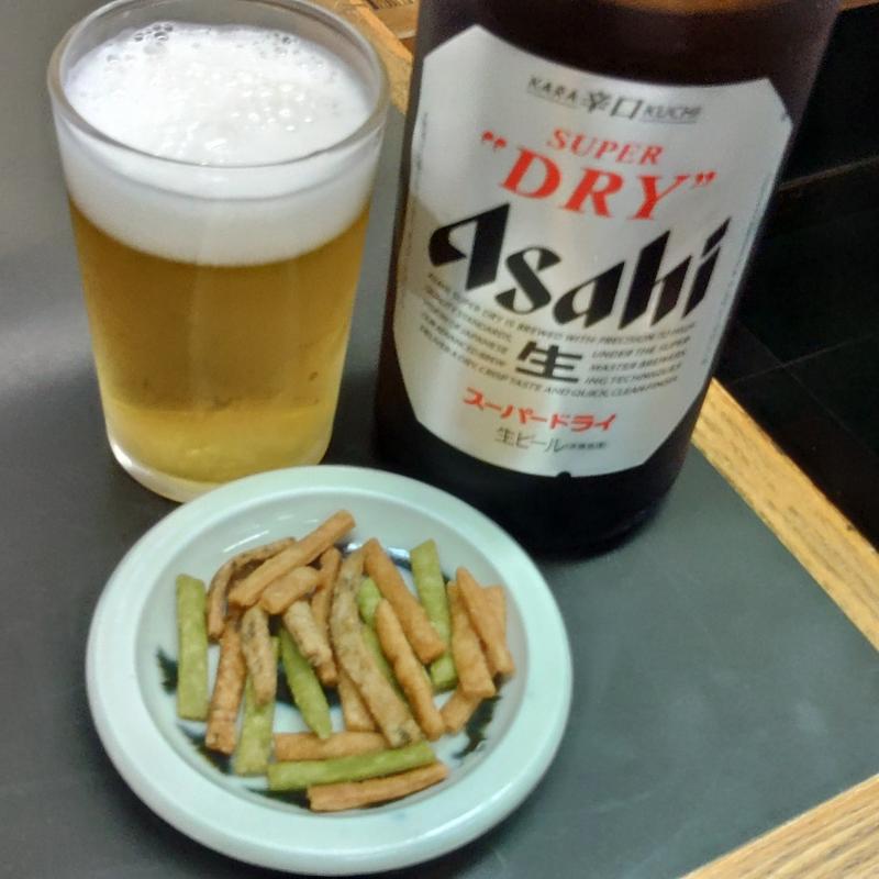 ビール（中瓶）お通し付(尾張屋 本店)