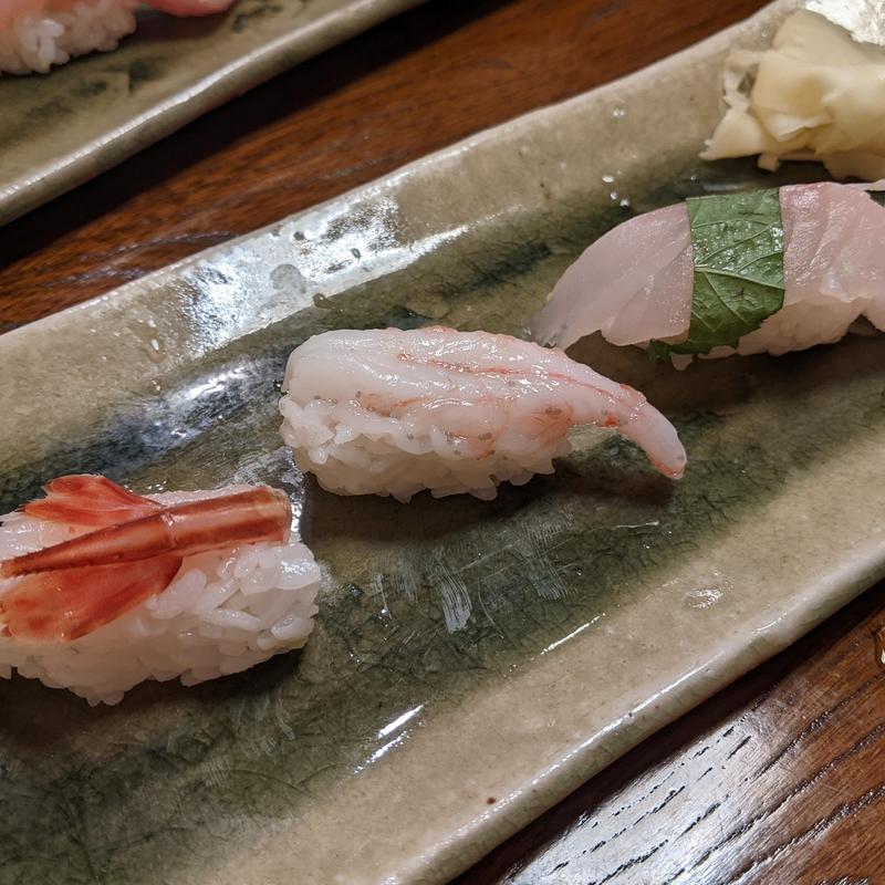 甘えび、しま海老、あら(寿司処 伸福 （すしどころ しんぷく）)