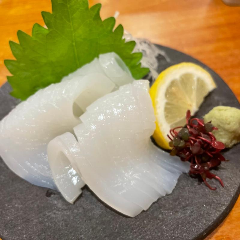 剣先イカ刺身(三府鮨 阪急茨木店)