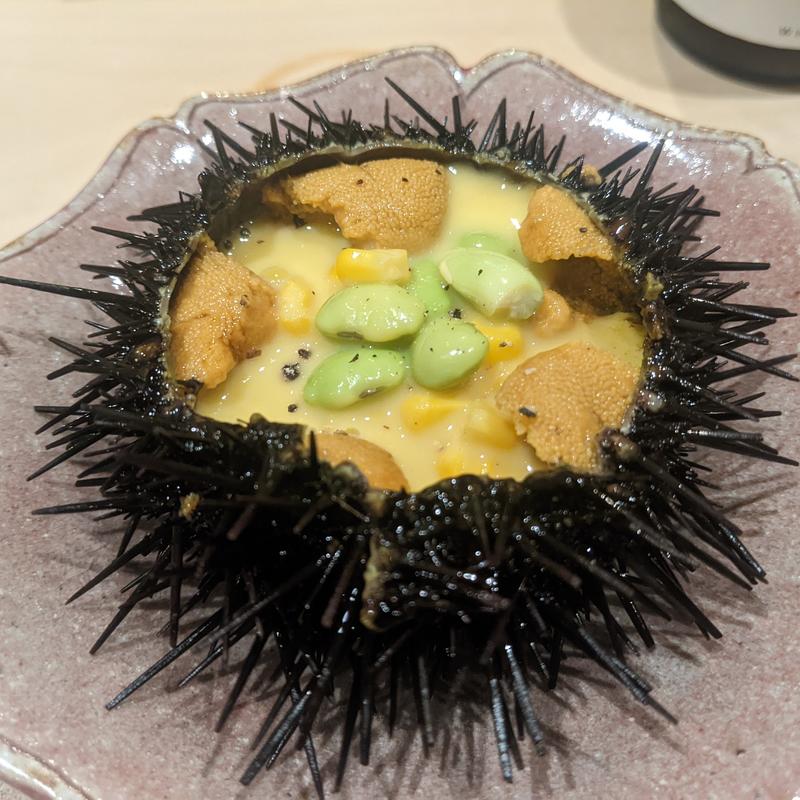 北海道産殻雲丹(鮨　心白)