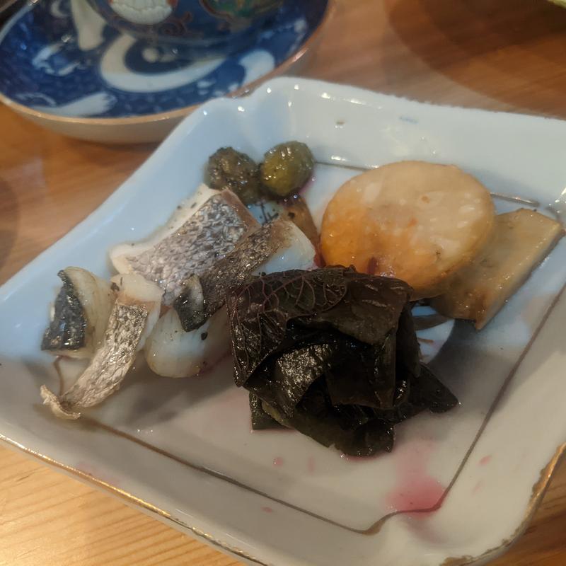 あん肝、スズキ(きたぽん酒)