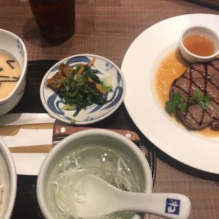 麦とろステーキ定食(ねぎし 上野駅前店)