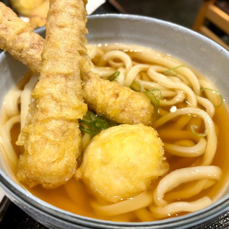 ちくわ天と玉子天うどん(うどんのことのは)