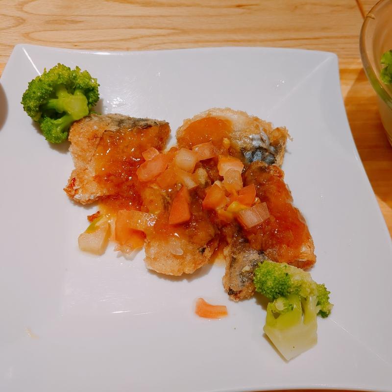 とろサバの唐揚げトマト油淋鶏ソース(おぼんdeごはん アコルデ新百合ヶ丘北館店)