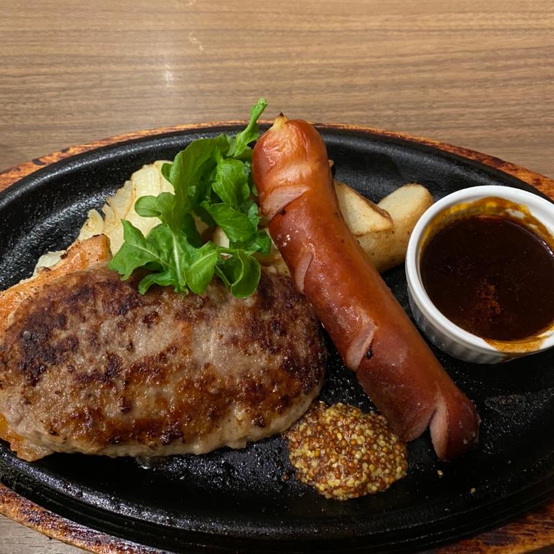 ハンバーグ＆ミックスグリル(バケット ヨドバシ梅田店)