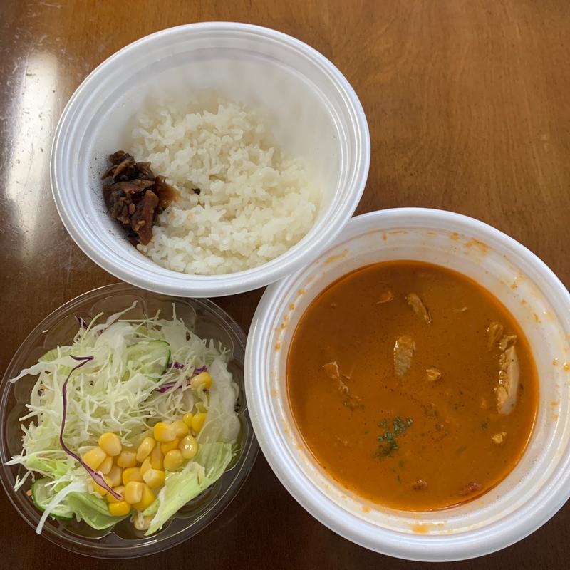 ごろごろチキンのバターチキンカレー生野菜セット(松屋 国分寺西元町店 )