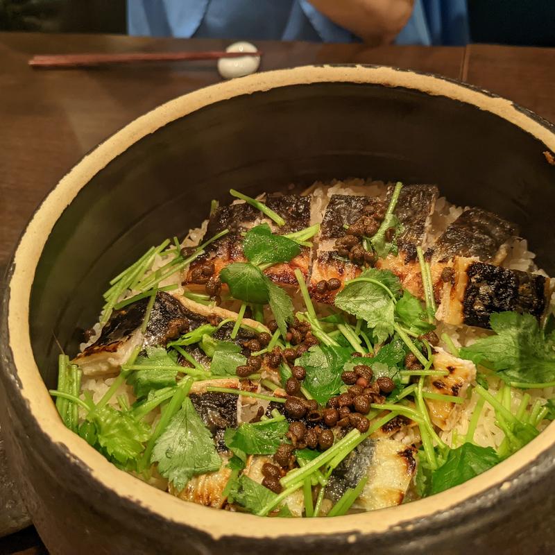 鰻山椒釜炊き御飯(日本料理　花坊-hanabo- )