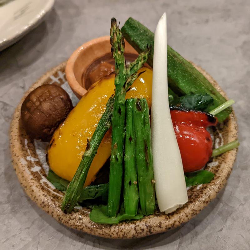 焼野菜盛合せ(汐汲坂 恵びね)