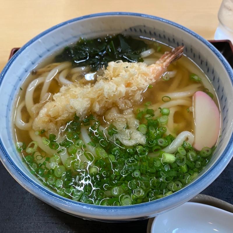 天ぷらうどん(手打ちうどん鶴鶴 清水町店 )