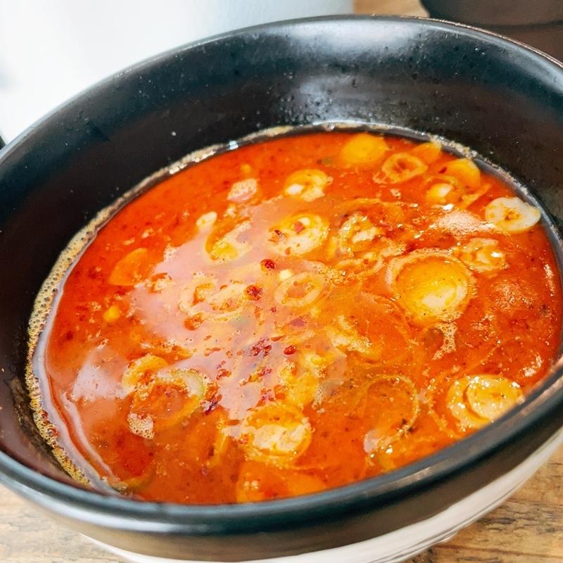 つけ麺　辛ウマスープ(つけ麺八芒星)