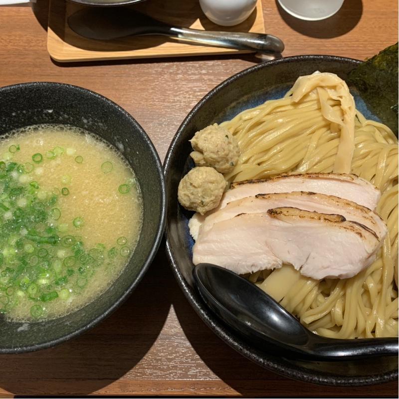 濃厚鶏つけそば(塩) 全部のせ(濃厚鶏そば シロトリコ)