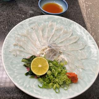 河豚刺身(寿司・和風料理 米八)
