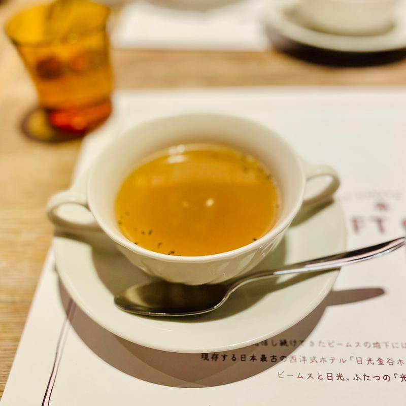 金谷ホテルランチコース　オニオンスープ(NIKKO KANAYA HOTEL CRAFT GRILL （日光金谷ホテル クラフトグリル）)