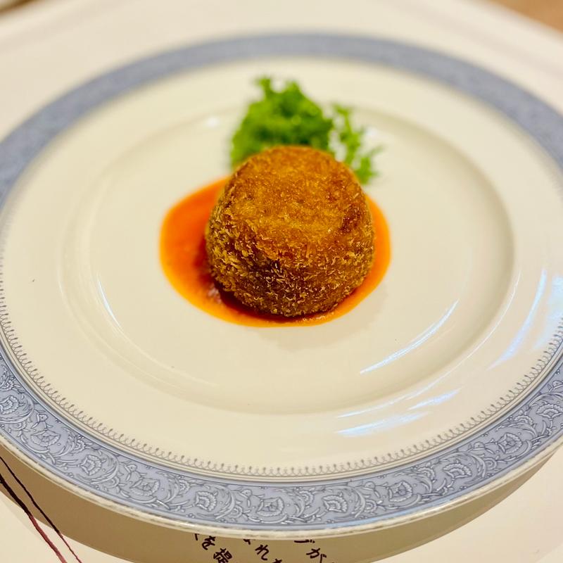 金谷ホテルランチコース　大正カニクリームクロケット(NIKKO KANAYA HOTEL CRAFT GRILL （日光金谷ホテル クラフトグリル）)