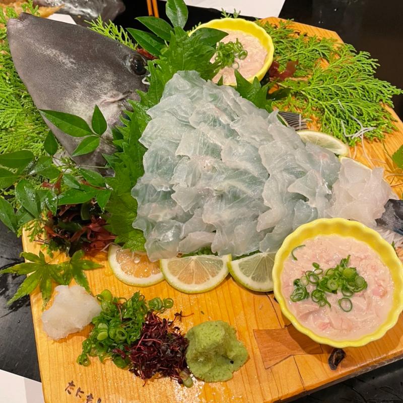 カワハギ　活魚(海鮮酒場 番屋七宝丸 八丁堀店)