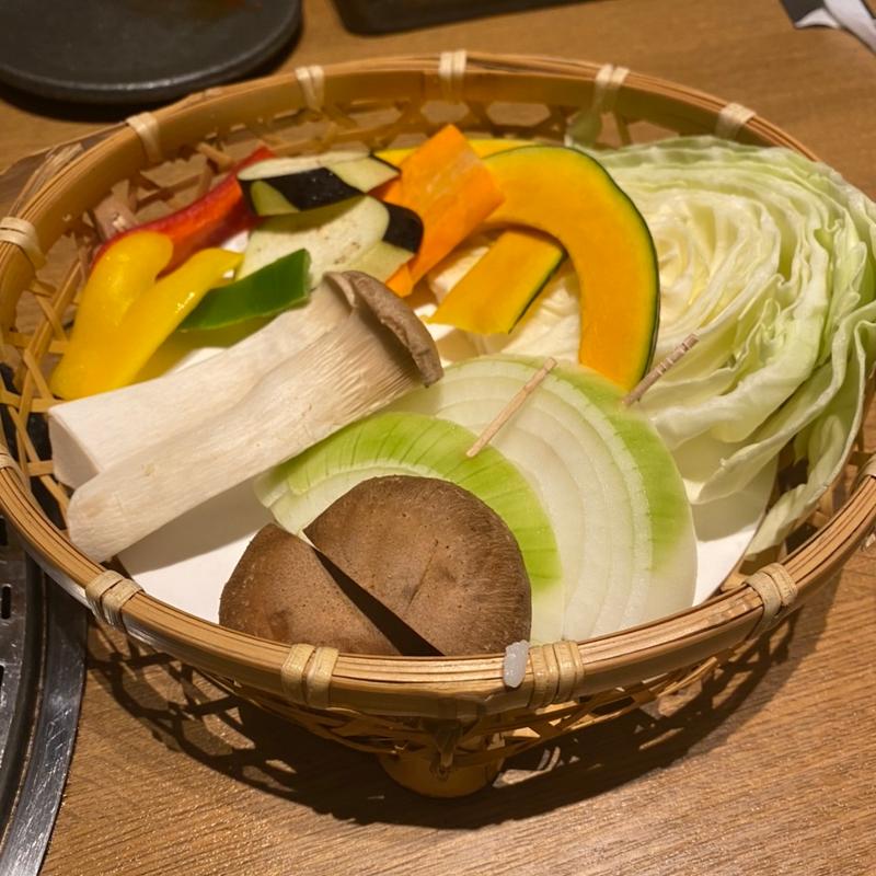 焼き野菜盛合せ(焼肉 萬屋)