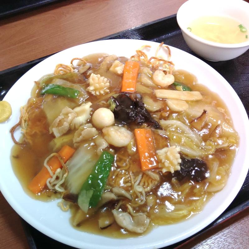 五目あんかけ焼きそば(中華飯店 幡龍 あるじゃ店 （バンリュウ）)