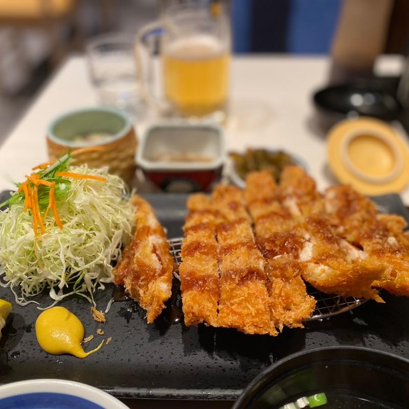 チキンカツ定食(らら亭 定禅寺通店)