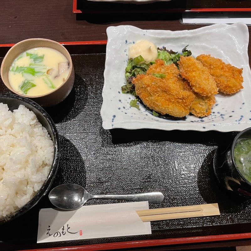 カキフライ定食(えのもと)