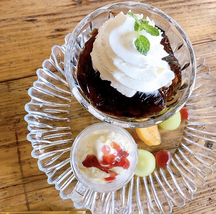 ミニチュアフード バニラアイスクリームコーヒーセット ミニチュアフード バニラアイスクリームコーヒーセット