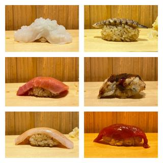 今日のベスト6(鮨屋とんぼ 栄店)